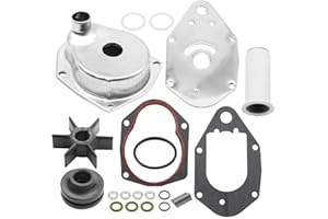 Hoypeyfiy 812966A12 Water Pump Impeller Kit Replacement for Mercury Mariner 4-Stroke 30-60 HP Boat Engine, Replaces 46-812966