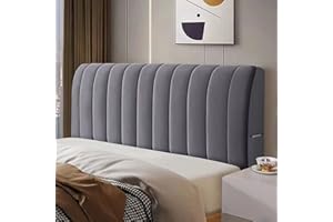 FIBITA Headboard Covers Slipcover,Velvet Thicken Bed Headboard Cover for Full Queen Cal King Size, Dustproof Protector Cover (Color : A, Size : 220cm/87in)