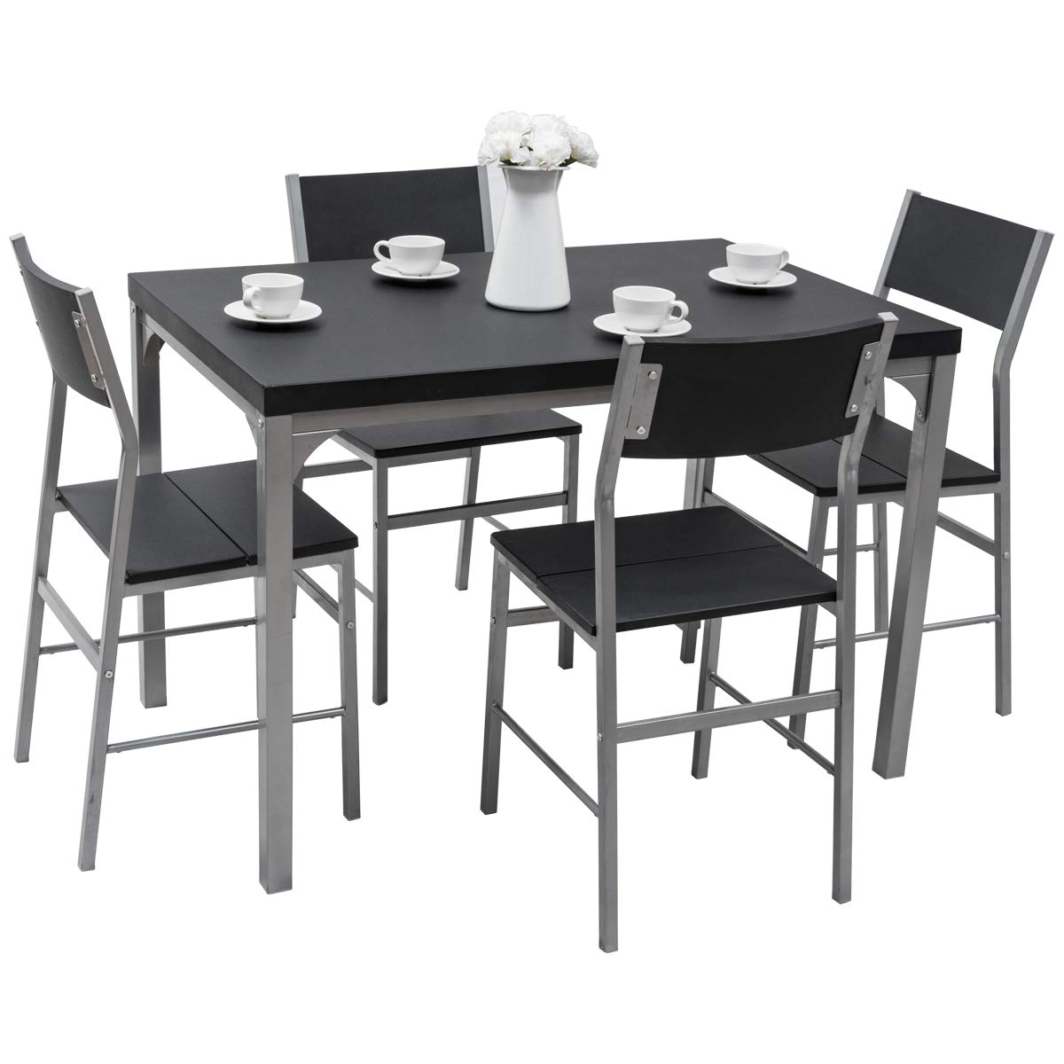 Amazoncom Tangkula Dining Table Set 5 PCS Modern Kitchen Dining