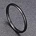 2mm Black Ceramic Rings for Women Comfort Fit Engagement Wedding Band