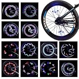 LEBOLIKE Bike Spoke Light Waterproof Colorful LEDs Bike Wheel Lights for Bicycle Wheel Spoke Decorations