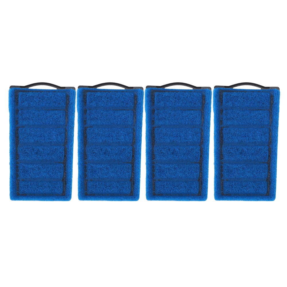 4pcs Aquarium Biochemical Cotton Filter Blue Filter Cartridges Aquarium Tortoise Tank Carbon Filter Element Replacement for Aquarium Tortoise Tank Pond Canister Filters
