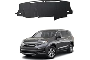 BOLTRY Dashboard Mat Cover for Honda Pilot 16-22/Pasport 19-25/Ridgeline 17-25 Nonslip Center Console Sunshield Glare UV Rays Protector Accessories