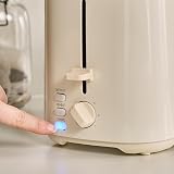 Morphy Richards Equip 2 Slice Toaster 800W Cream Defrost Reheat Browning view 4