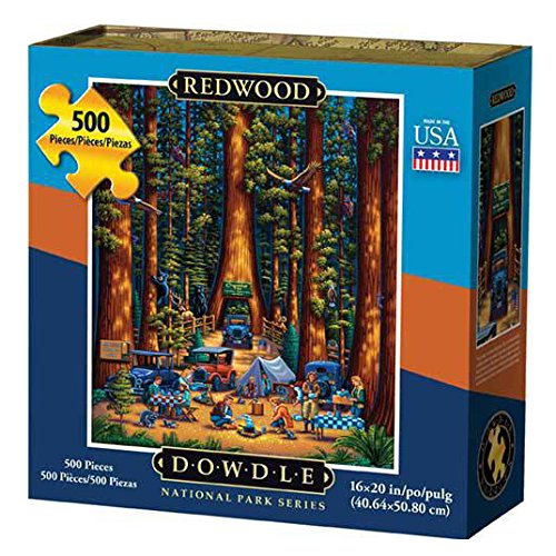 Dowdle Folk Art Redwood National Park Puzzle (500 Piece)