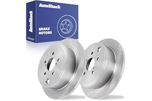 AutoShack Rear Solid Brake Rotors 2-PC Set Replacement for 2010-2014 Subaru Outback 2008-2014 Subaru Impreza 2013-2016 Scion 