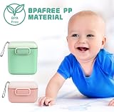 Aolso Baby Milk Powder Dispenser 2-Pack 800ml 400ml with Sealed Lid Spoon view 6