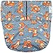 Happy Endings Teen/Adult Stain Resistant Snap Closure Reusable Cloth Diaper Incontinence - Yoga Foxes