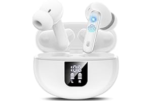 Wireless Earbuds,Bluetooth Headphones 5.4 HiFi Stereo,Wireless Headphones with 90H Standby,6 ANC Noise-Cancelling Mics,IP7 Wa