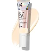 IT Cosmetics CC+ Nude Glow - Medium Coverage Foundation with SPF 40 & Brightening Glow Serum, Lightweight Skin Tint, 2% Niacinamide + Hyaluronic Acid, Up to 24H Hydration, Normal/Dry Skin - 1.08 fl oz