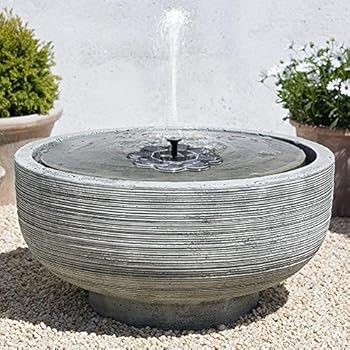 solar fountain water birdbath garden outdoor fountains bird bath floating 6w powered mini nozzles pond swimming pump panel pool