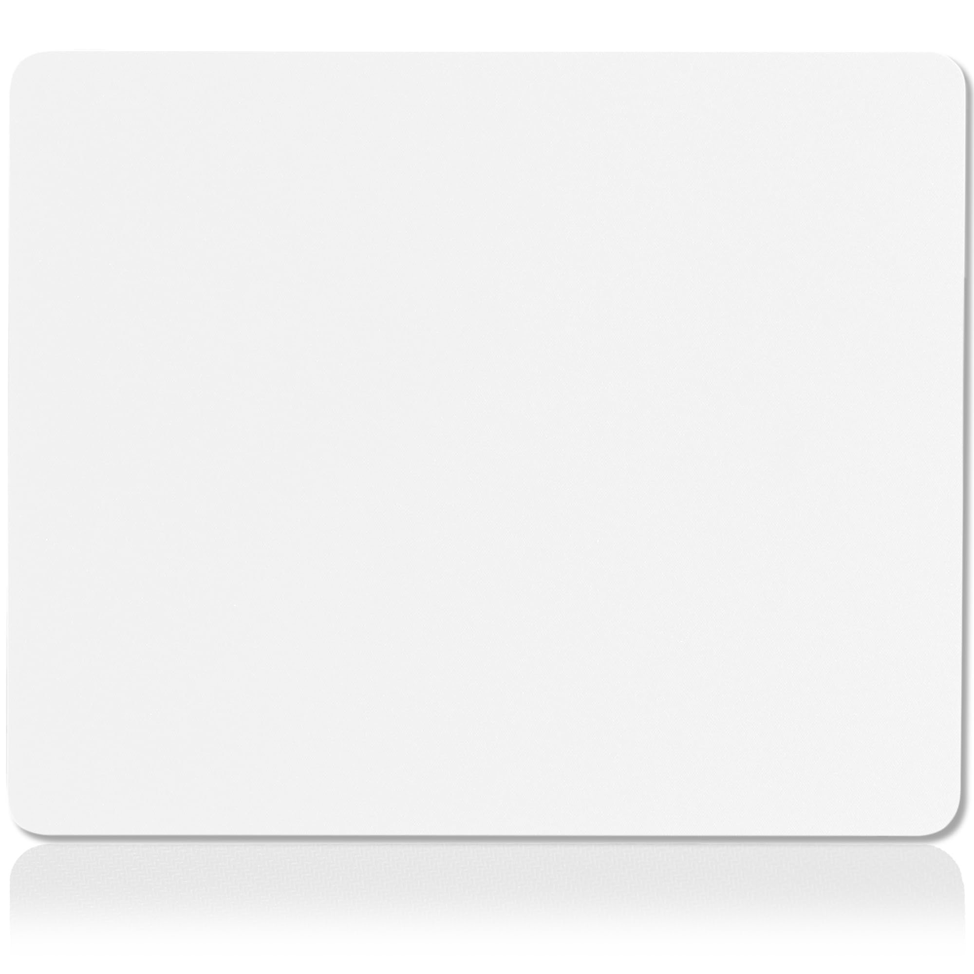 Photo 1 of Quality Selection White Mouse Pad Non-Slip Rubber Base Computer Mousepad, Tracking Accuracy and Smooth Surface Mouse Control, Standard White Mouse Pads for Desk Office, Home & Gaming 7.75 x 9.25 in