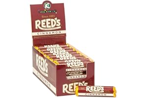 REED'S INDIVIDUALLY WRAPPED Reed’s Cinnamon Candy Rolls | Traditional Cinnamon Hard Candy | Reed’s Classic Spiced Hard Cinnamon Candy Brought To You By Iconic Candy | 24 Count…