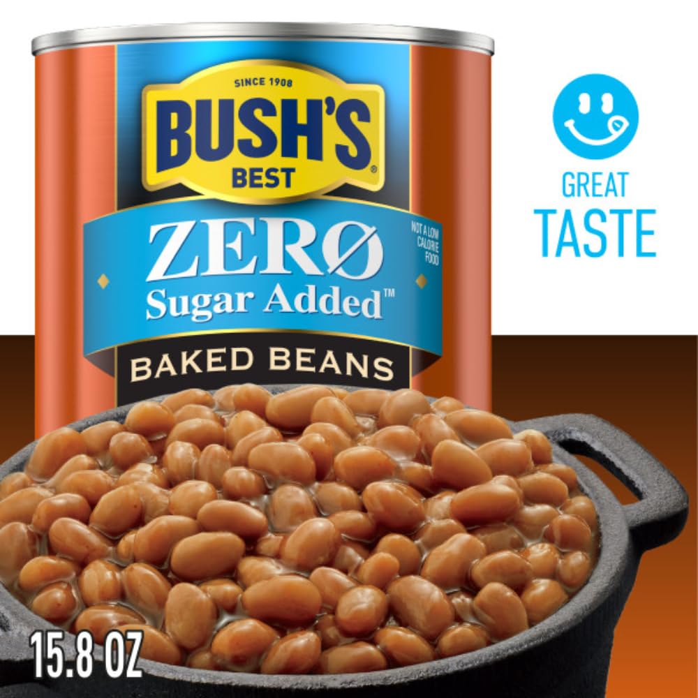 Bush's Best Baked Beans, Variety Pack, Zero Sugar Baked Beans (16oz
