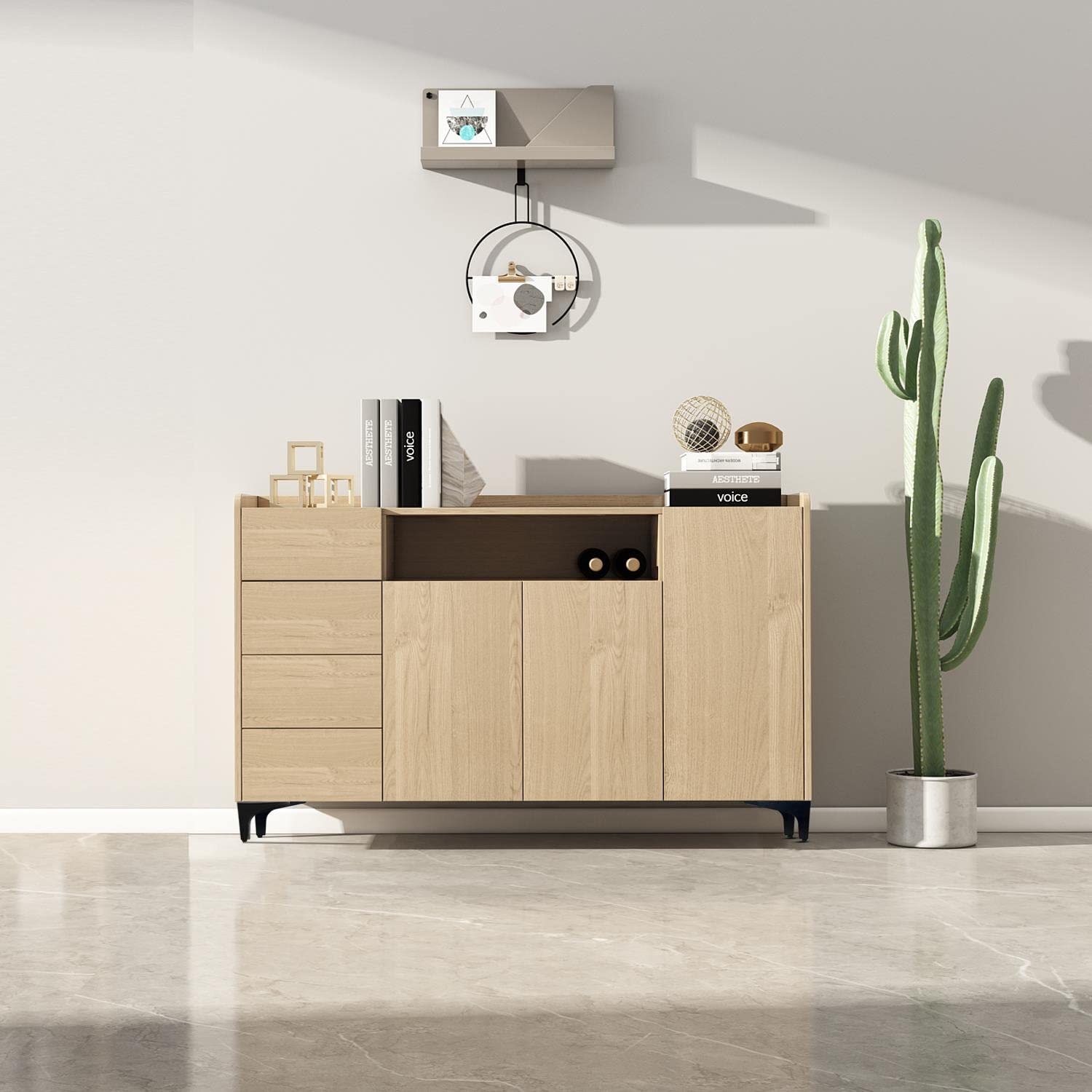 Furniture Legs Metal Feet: Cabinet Legs 4 Inch Triangle Feet Replacement Dresser Legs Set of 4