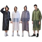 ini moni rain Poncho for Men Women, Youth and Adult Raincoat, Outdoor Waterproof Jackets with Hood
