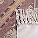 Bohemian Cotton Area Rug 2' x 4.3', KIMODE Woven Fringe Throw Rugs Print Tassel Geometric Welcome Door Mat Machine Washable Indoor outdoor Floor Runner Rug for Porch Kitchen Bathroom Living Room