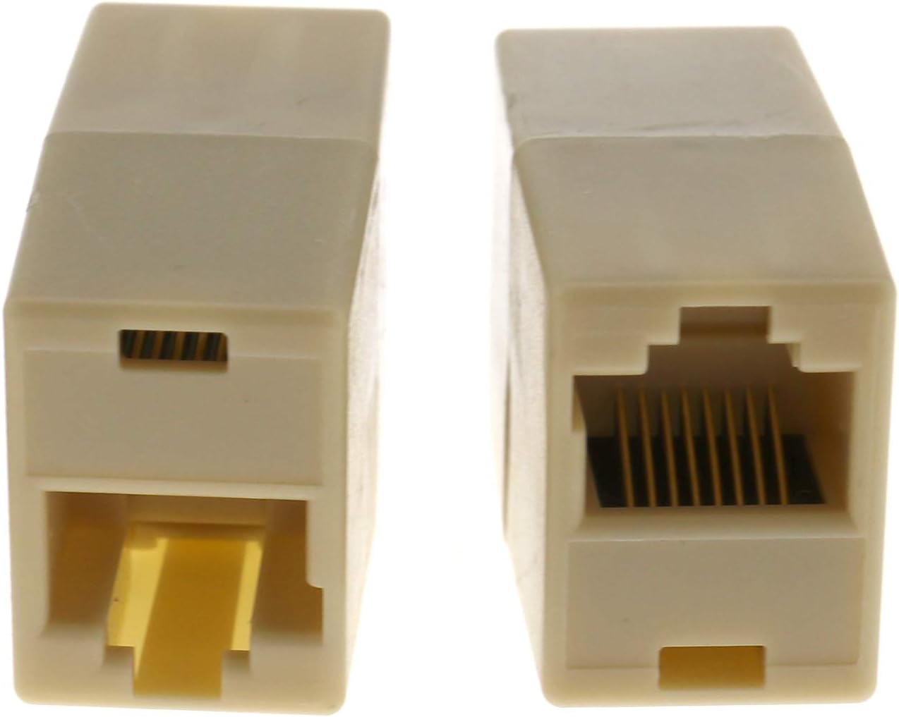 10X RJ45 Coupler Network Cable Joiner Ethernet LAN Straight Wired ...