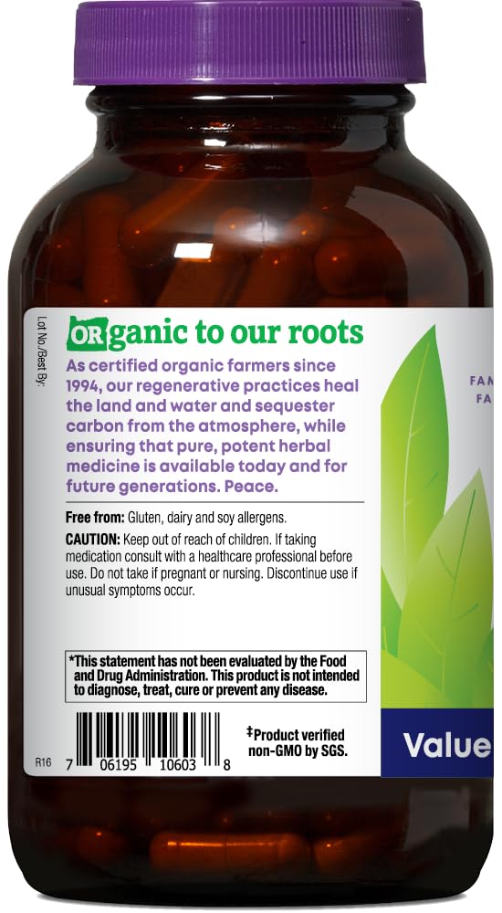 Oregon's Wild Harvest Milk Thistle Organic Non-GMO Herbal Supplement - pullulan (Plant sourced) Vegan Capsules, 180 Count
