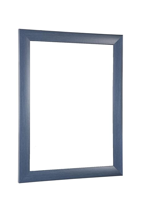 NiRa35-Top Bilderrahmen 37.5x98 cm in Schieferblau mit Antireflex-Acrylglas