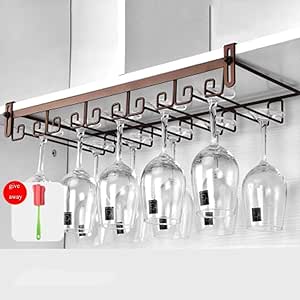 Colgando estante del vino de cristal, copas de almacenamiento, estante