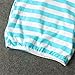 Newborn Baby Boys Girls Letters Print Sleep Gowns Striped Sleepsack Blanket size 0-12Months (Blue)