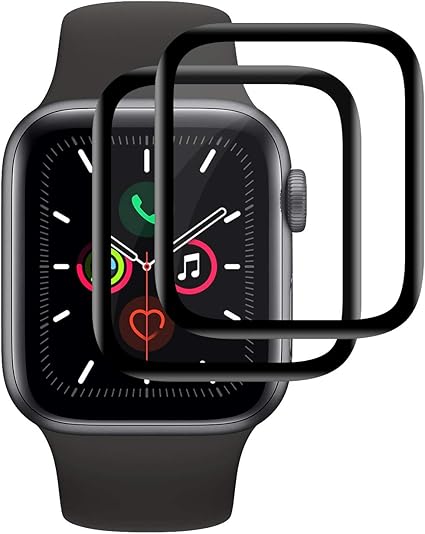 Amazon 2枚セット Apple Watch フィルム 40mm あっぷるうぉっち Series Se Series 6 Series 5 Series 4 対応 Apple Watch ガラスフィルム アップルウォッチ フィルム 保護フィルム 炭素繊維 曲面カバー 高透過率 耐指紋 硬度9h 剥がれ防止 タッチ感度抜群