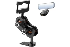 xsaaczm Radar Detector Mount Rearview Mirror Bracket,Car Truck Mirror Radar Mount Bracket,Aluminum Rearview Mirror Rod Mount 