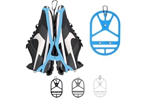 SPLANDIN Shoe Holster For Backpack with Clip Hanger. Footwear Holder with Clip for Sneakers, Cleats, Bowling, Soccer, Basket, Football. For Travel, Outdoors, Sports & Space Saving