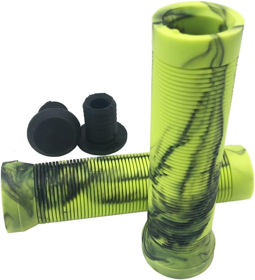 Yowanted Color Mixture Bicycle Handlebar Grips, Comfortable Anti-Skid Shock-Absorbing Bike Handlebar Grips