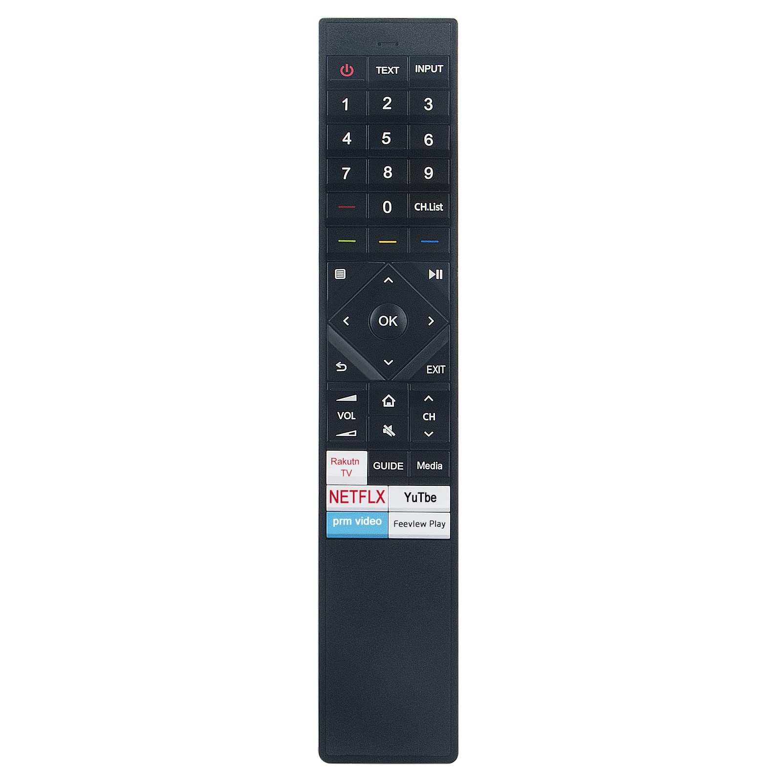 ERF3B72H VINABTY Replacement Remote Control Fit for Hisense U7QF TV 50U7QFTUK 55U7QFTUK 65U7QFTUK ERF3B72H ERF3A72 ERF3C72H ERF3A70 ERF3C70H 50U7QF 50U71QF 50U72QF 50U7QFTUK 55U7QF 55U71QF 55U72QF