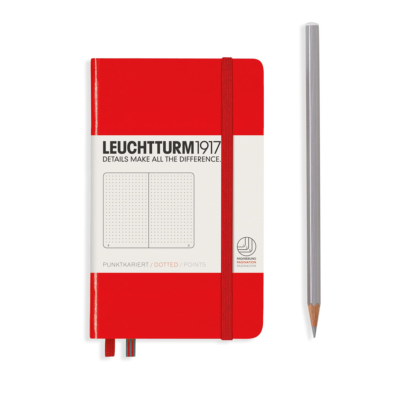 Lighthouse Notebook Pocket (A6) dotted, Hardcover — image 1