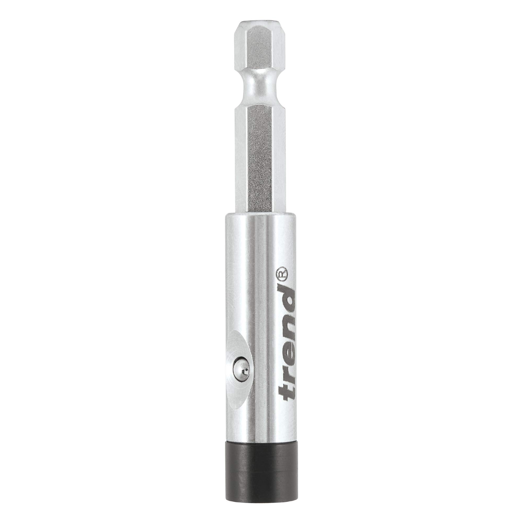 Trend Snappy 66mm One Touch Magnetic Bit Holder, 25mm Bit Retention, Centrotec Compatible, SNAP/BH/OT, Black