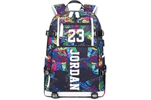 FANwenfeng Basketball Player J-ordan Luminous Backpack Travel Backpack Fans Bag for Men Women (Style 12)