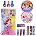 TownleyGirl Disney Princess Cosmetic Set with Nail Polish, Lip Gloss, Press-On Nails, Sandals, Toe Separators, and More