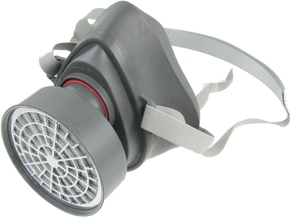 Gray Detachable Single Cartridge Filter Respirator Dust Proof Mask