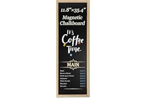 Magnetic Chalk Board for Wall, Long Chalkboard, Wall Hanging Menu for Restaurant, Food Truck, Kitchen, Chalk Board for Kitche