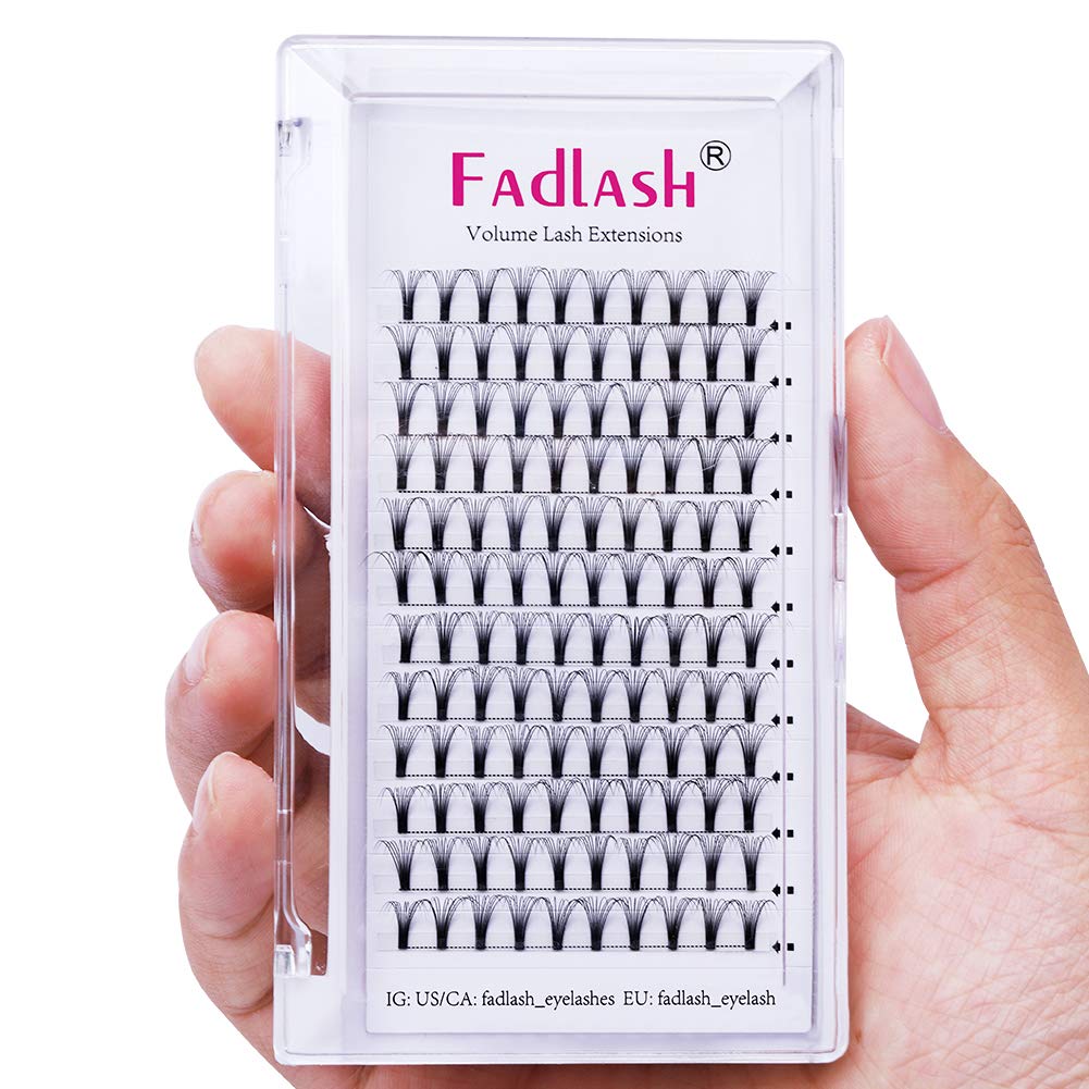 Volume Lash Extensions Premade 10D C Curl 0.10mm One Size Per Tray 11mm | 13mm | Mix (13mm) by FADLASH