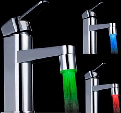 Generic Fantsatic Led Light Water Faucet 7 Colour Changing Glow Shower Stream Tap