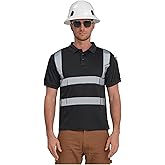 AYKRM High Visibility Security Polo Shirts neon Construction Work Shirts