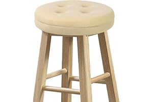 baibu Round Stool Cushions, Super Breathable Round Bar Stool Cover Seat Cushion Beige 12" - One Cushion Only