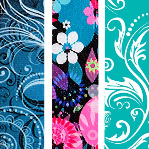 Wrist Keychain Lanyard for Keys, Phones, Wallets, USB, ID Badges. Keychain Holder Key Fobs Wristlet Strap. Cool Accessory for Women & Stylish Men. 3 Pack Assorted Designs. Vintage Florals.