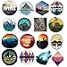 Vinyl Outdoors Wilderness Nature Stickers Hiking Camping Travel Adventure Stickers Pack 50 Pcs Outdoors Decals for Car Bumper Helmet Luggage Laptop Water Bottle