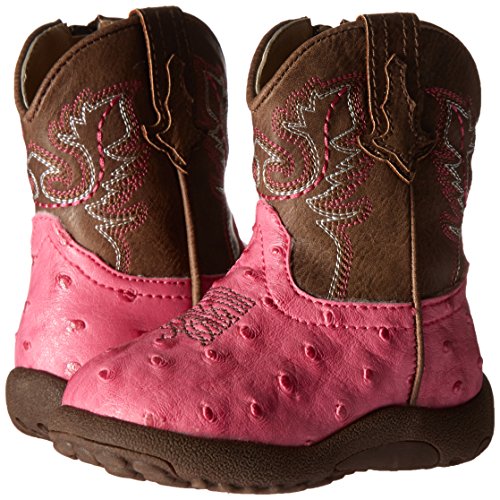 Roper Girls' Annabelle Western Boot, Pink, 3 M US Infant