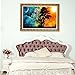 Standie 2 Pack 5D DIY Diamond Painting Set Full Round Drill Starry Cross Painting 5D Decorating Wall Stickers Decorating Cross Stitch Craft Painting Starry for Living Room ( 45 × 30 CM）