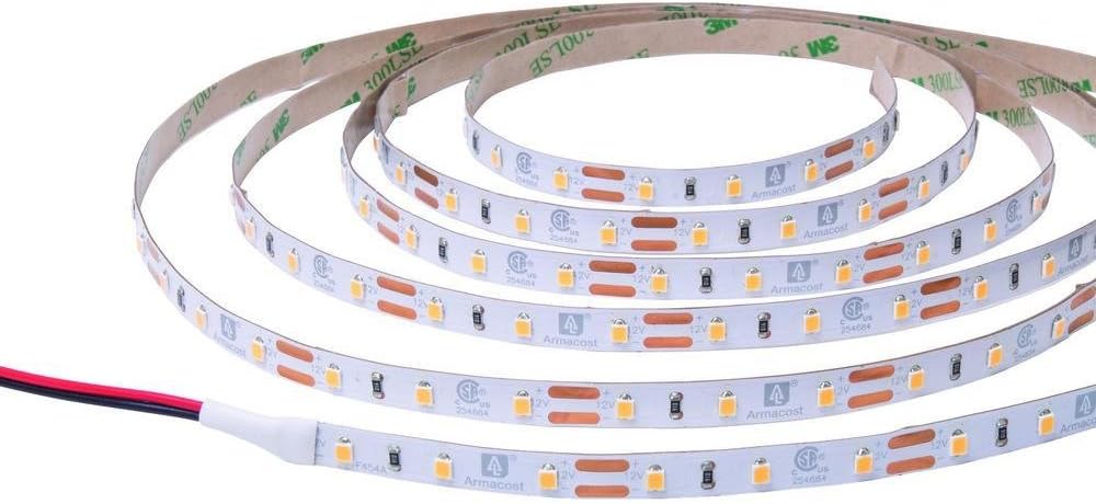 Armacost Lighting RibbonFlex Pro 12V White LED Strip Lights 60 LED/m, 4000K, 8.2 ft 152210