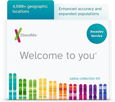 23andMe Ancestry DNA Test Kit - 4500+ Locations, Traits, Reports