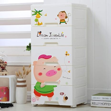 Amazon 強力な内閣漫画ベビー服厚み付け優しい材料大型プラスチックボトムローラ小物 Zhaoshunli Color B Size 3 Layers 39 32 52cm 食器棚シート オンライン通販