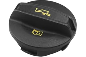 Tecledsn Car Engine Oil Filler Cap Cover with Pattern Identification, Engine Oil Fill Cap, Car Fuel Cap, 06K103485A Tightly Fitting Replacement Part Car Oil Cap Replacement for V-W Audi