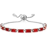 KissYan Tennis Bracelet for Women, 14K Gold Plated Cubic Zirconia Adjustable Slider Bracelets Trendy Jewelry Gift